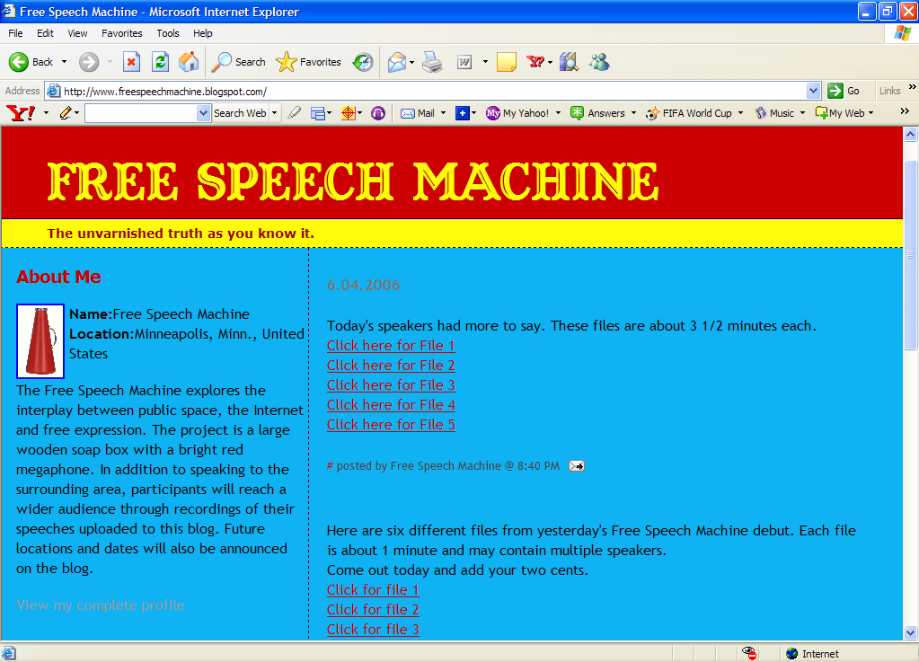 Free Speech Machine Monica Sheets
